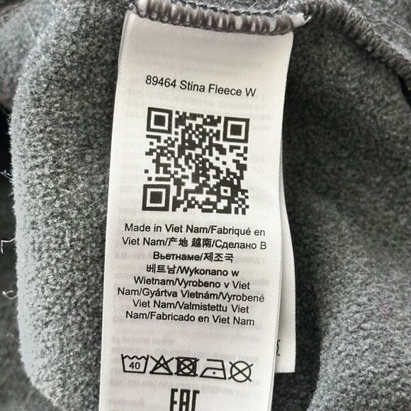 Fjallraven STINA Fleece women's Small Gray Full Zip jacket - Picture 12 of 14